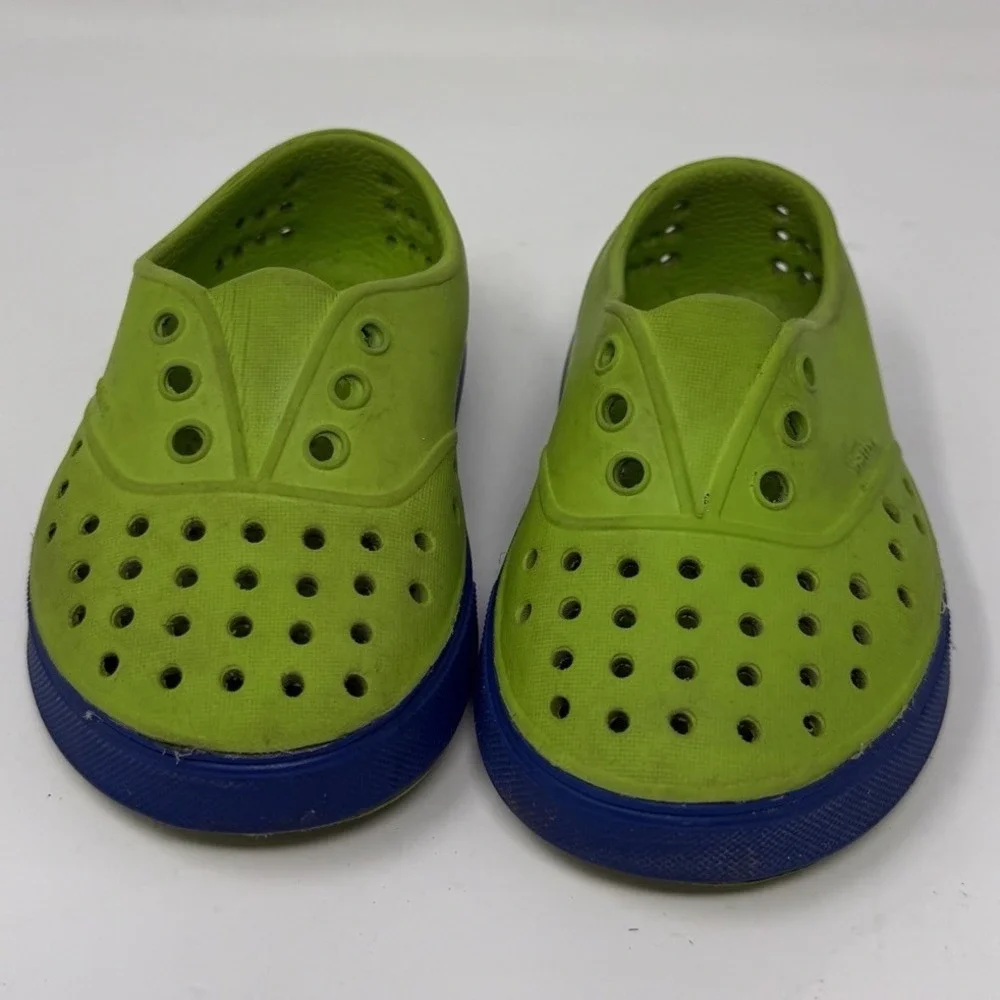 Native Shoes Kids Jefferson Child Toddler WaterProof Shoes C8 Green Blue